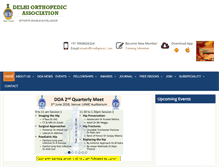Tablet Screenshot of delhiortho.org